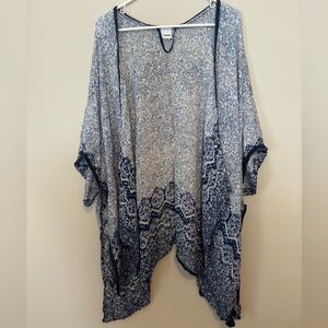 Sonoma Kimono Blue White Size L/XL